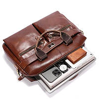 Кожаная сумка мужская Bull GW0560B для ноутбука и документов высокое качество