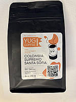 Кофе в зернах YUG COFFEE Colombia Supremo Santa Sofia Арабика 100 % 250 гр