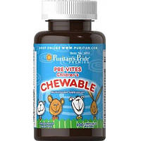 Витаминно-минеральный комплекс Puritan's Pride Pre-Vites Childrens Multivitamin 100 Chewable CS, код: 7518896