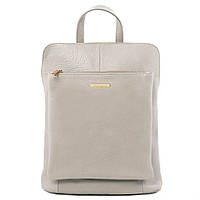 Рюкзак-сумка жіноча шкіряна (Італія) Tuscany TL141682 (Світло-сірий) висока якість