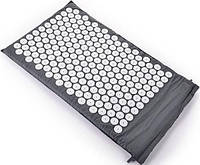 Акупунктурный массажный коврик Acupressure Mat or Bed of Nails Серый