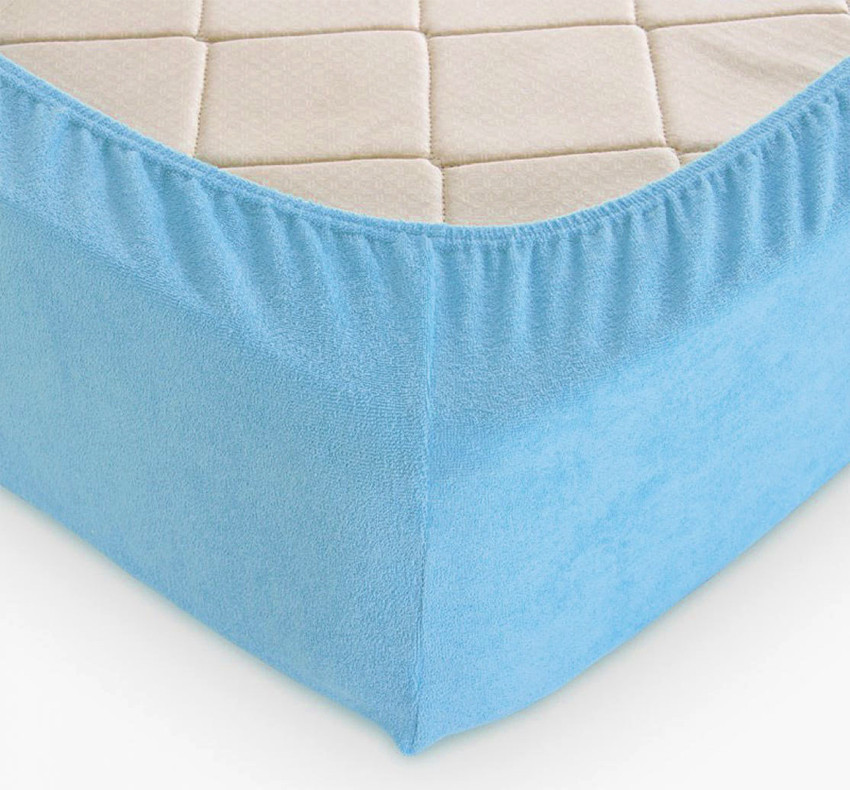 ТМ TAG Простирадло махрове на гумці (160х200х30) Crystal Seas, фото 1