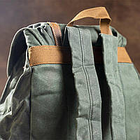 Рюкзак дорожный текстильный Vintage 20056 Зеленый высокое качество