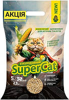 Наповнювач Super Cat Супер Кет Кукурудзяний для котячих туалетів 2.5кг