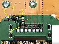 Комплект обвязка HDMI порта Sony PS5 диод резистор конденсатор