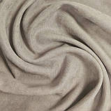 Комплект штори на тасьмі 2 шт з підхватами 180х250 см мікровел Сіро-беж вуаль 300 см Білий, фото 2