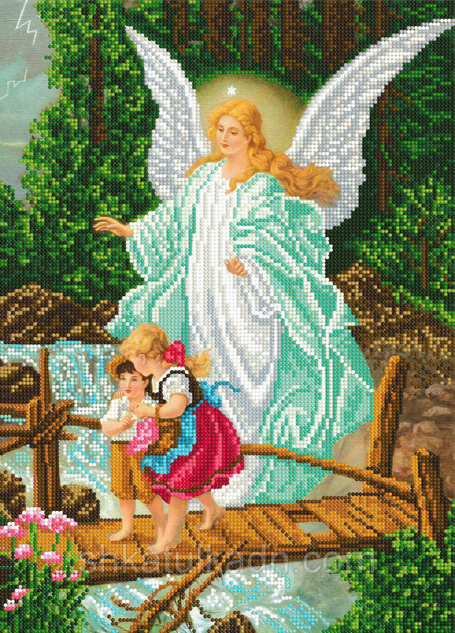 Схема для вишивки бісером " Ангел хоронитель, фото 1