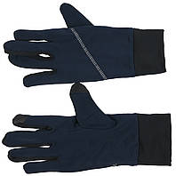 Женские перчатки для бега, занятия спортом Crivit темно-синие