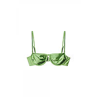 Топ Mango top bikini brillo verde pastel, оригинал. Доставка от 14 дней