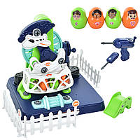 Детский игровой набор Парк развлечений LM1004-B Игровой аттракцион с шуруповертом и 4 фигурками