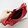 Сумка багет жіноча шкіряна червона Handycover S456 на плече, фото 4
