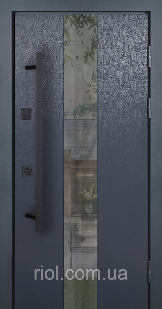 Преміальні вхідні двері з терморозривом Queen Антрацит Гарантія 7 років