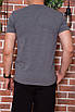 Чоловіча футболка з патріотичним принтом, колір Сірий, 155R002, фото 3