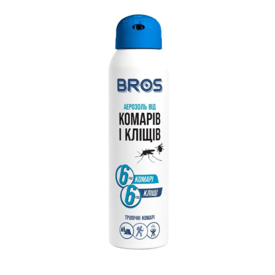 Аерозоль від комарів і кліщів 90 мл, BROS