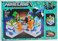Конструктор Minecraft для детей "Подземная пещера в лесу My World" 362 деталей с фигурками BIN