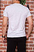 Чоловіча футболка з патріотичним принтом, колір Світло-сірий, 155R002, фото 3