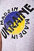 Чоловіча футболка з патріотичним принтом, колір Світло-сірий, 155R002, фото 4