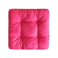 Подушки сидушки на стулья и кресла 30х30х8 розового цвета