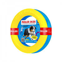 Тренировочный снаряд для собак PULLER Midi Colors of Freedom 20 см Желтый с Голубым (d6488) TH, код: 7688091