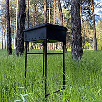 Мангал зі знімними ніжками для 6 шампурів з металу 3 мм