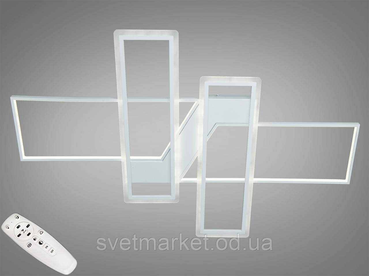 Яскрава пристебна світлодіодна люстра 5601/B WH, фото 1