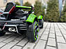 Дитячий електромобіль на акумуляторі Lamborghini M 4865 з пультом радіокерування для дітей 3-8 років зелений, фото 5