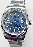 Годинник наручний Datejust blue Dial.клас ААА