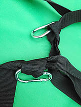 Підвісна садова гойдалка (гніздо лелека) для дітей та дорослих 100 см. до 100 кг. Зелений, фото 5