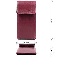 Ключница для женщин в виде футляра из натуральной кожи GRANDE PELLE 22572 Бордовый высокое качество