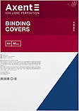 Обкладинки картонна А4 для переплітання "під шкіру" синя, 250г/м2, 50шт (2730-02-a), фото 2