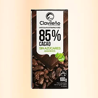 Чорний шоколад Clavileno 85% 100 г