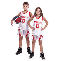 Форма баскетбольная подростковая NBA BA-0966 FDSO L Бело-красный (57508266) z19-2024