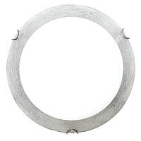 Светильник потолочный стеклянный круглый Декора 24140 Мираж d300 2x60Вт серебро