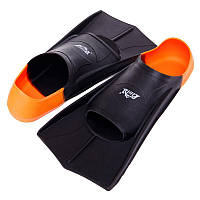 Ласты для тренировок в бассейне короткие с закрытой пяткой PL-6090 Cima 39-41 Черно-оранжевый (60437026)