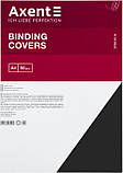 Обкладинки картонна А4 для переплітання "під шкіру" чорна, 250г/м2, 50шт (2730-01-a), фото 2
