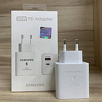 Зарядное устройство с быстрой зарядкой Samsung 35W |Type-C/USB| Original Series 1:1 Белый 44622