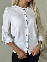 Великолепная женская блузка из софта 42/44, Белый