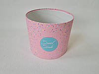 Розовая шляпная коробка (18х16) Sweet Smile для создания роскошных мыльных композиций