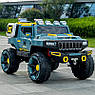 Дитячий електромобіль на акумуляторі Jeep з пультом радіокерування для дітей 3-8 років Зелений, фото 6