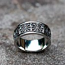 Кільце печатка перстень чоловіче сталеве TRIBES 20 з медичної нержавіючої сталі з Черепами, фото 3
