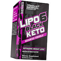 Жиросжигатель Кето в капсулах Nutrex Lipo-6 Black Keto 60 капс (74152002) z19-2024