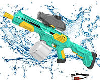 Водяной пистолет с автоматическими шприцами 1350 мл для взрослых и детей Зеленый