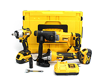 Набор: Болгарка аккумуляторная dewalt dcg413 + Перфоратор dewalt dch263 + гайковерт Dewalt dcf 922 d2t