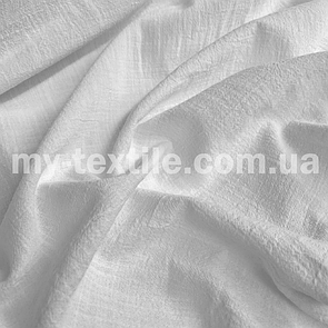 Коттон з імітацією льону Білий