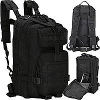 Тактический военный рюкзак для выживания 38 л черный TRIZAND 8919