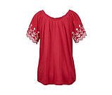 Розкішна стильна жіноча футболка, блузка з вишивкою від tcm tchibo (Чібо), Німеччина, S-M, фото 3