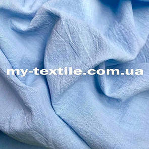 Коттон з імітацією льону Блакитний