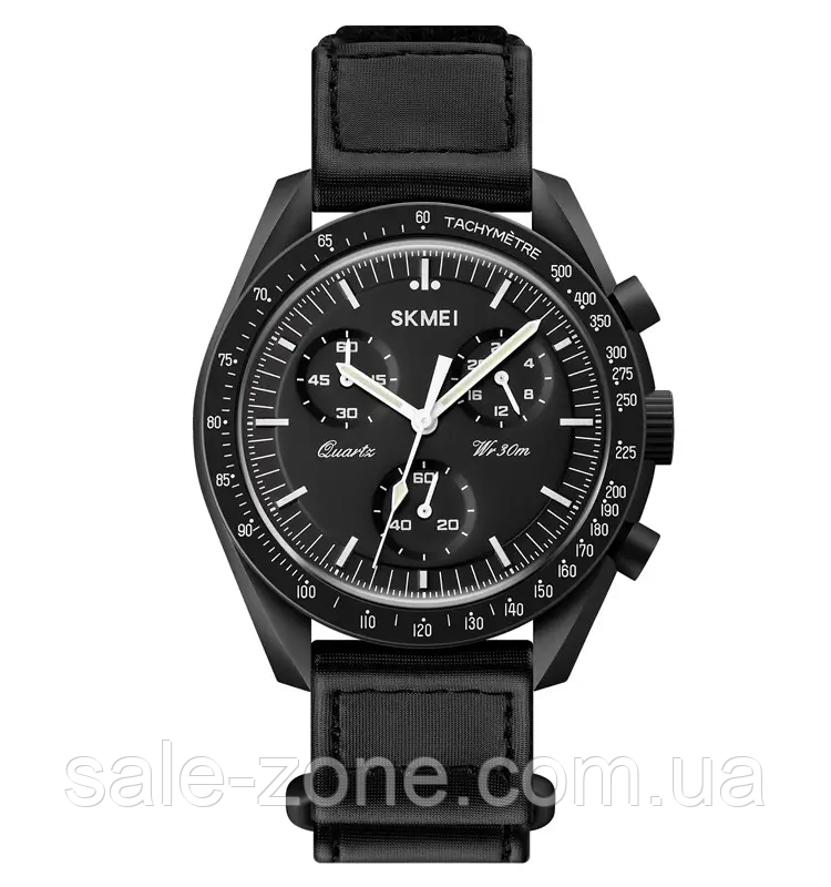 Наручний класичний годинник Skmei 1982 (Чорний)