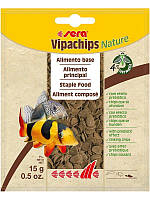 Sera Vipachips Nature корм у вигляді чіпсів для риб що мешкають коло дна 15 г