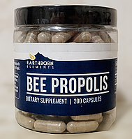 Earthborn Elements Bee Propolis 200 капсул Пчелиный прополис, чистый и неразбавленный, пчелиная пыльца